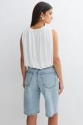 Baggy denim shorts - Bleu clair