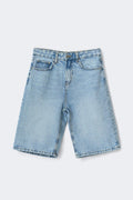 Baggy denim shorts - Bleu clair