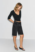 Baggy denim shorts - Bleu clair