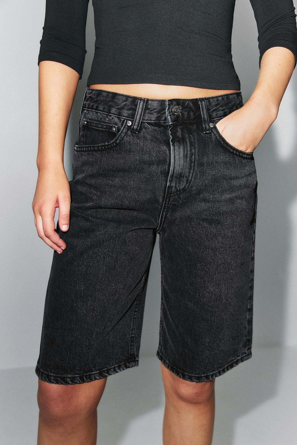 Baggy denim shorts - Bleu clair