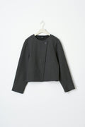 One button jacket - Dk grey melange