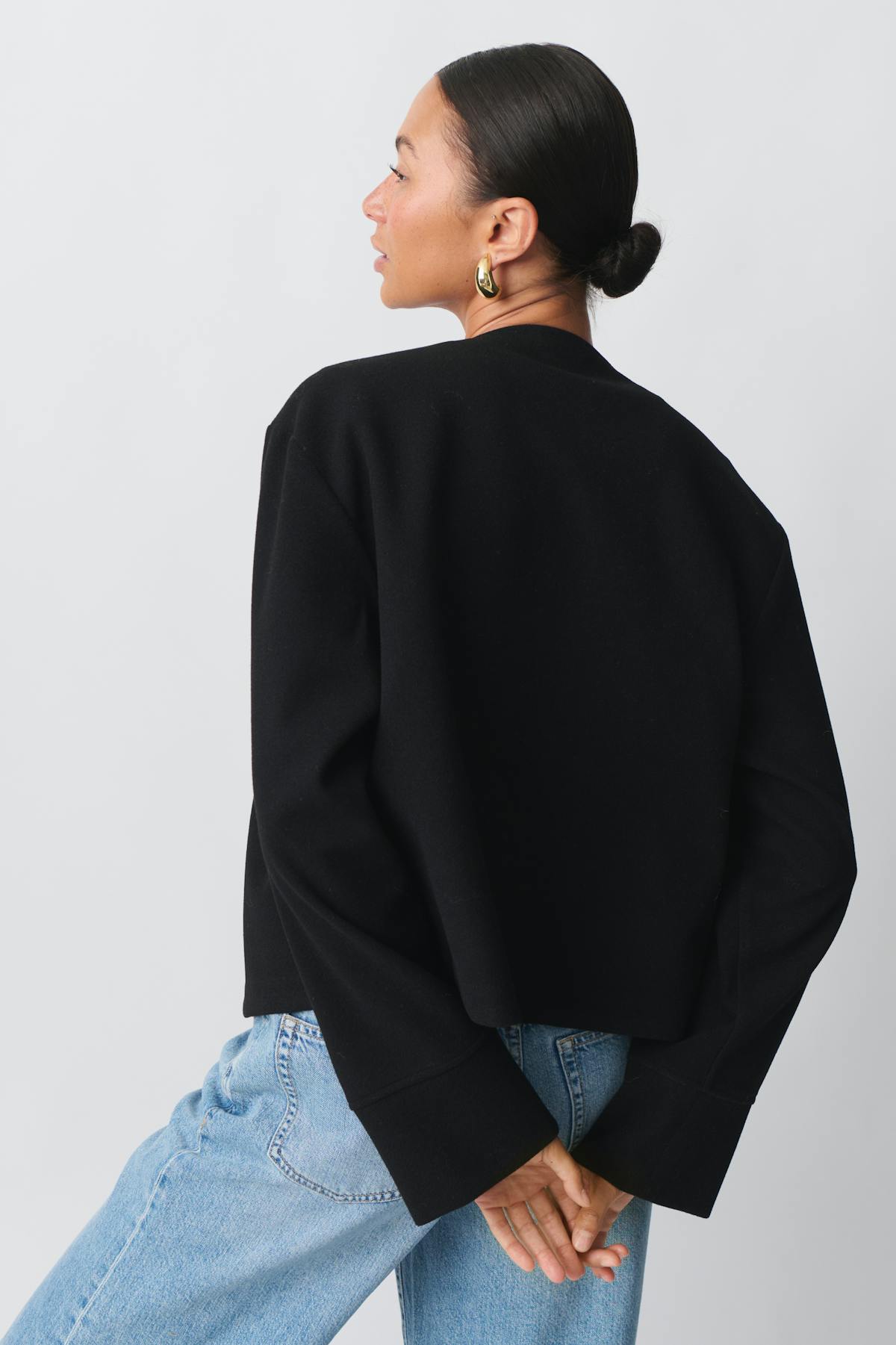One button jacket - Noir