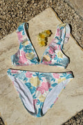 Y kiana frill bikini set - Red paisley