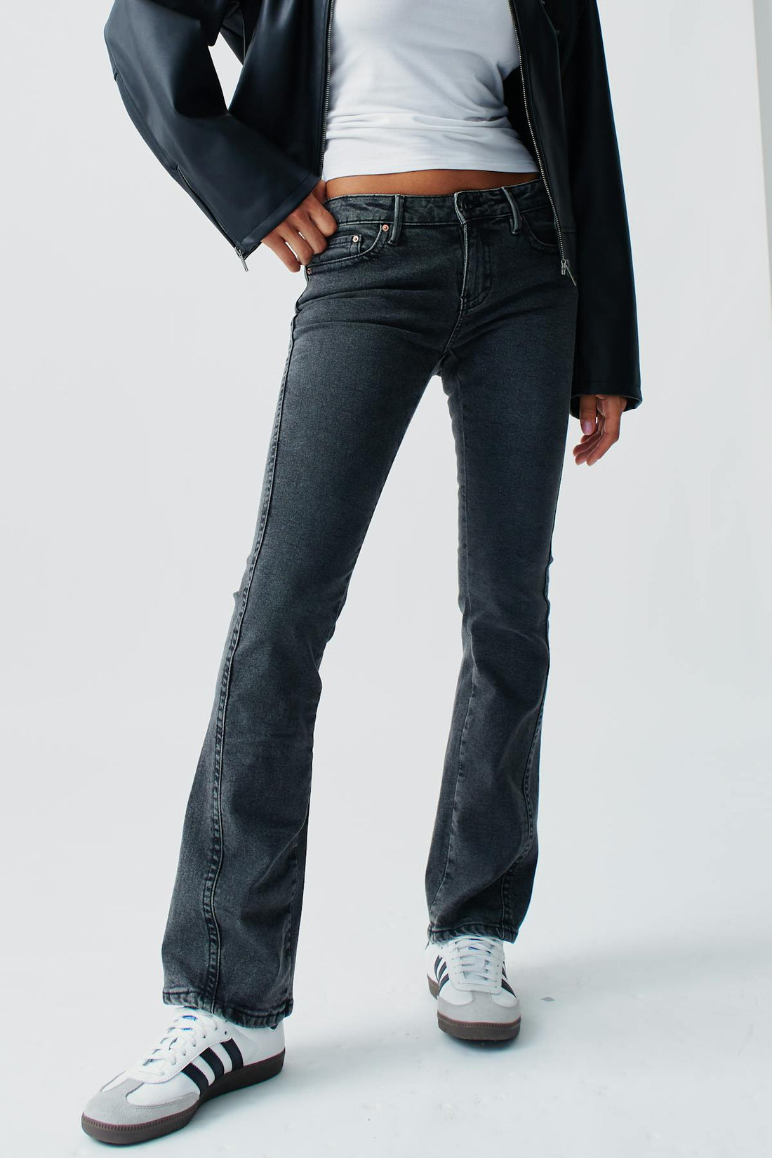 Twisted bootcut jeans - Offblack