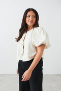 Puff sleeve blouse - Noir