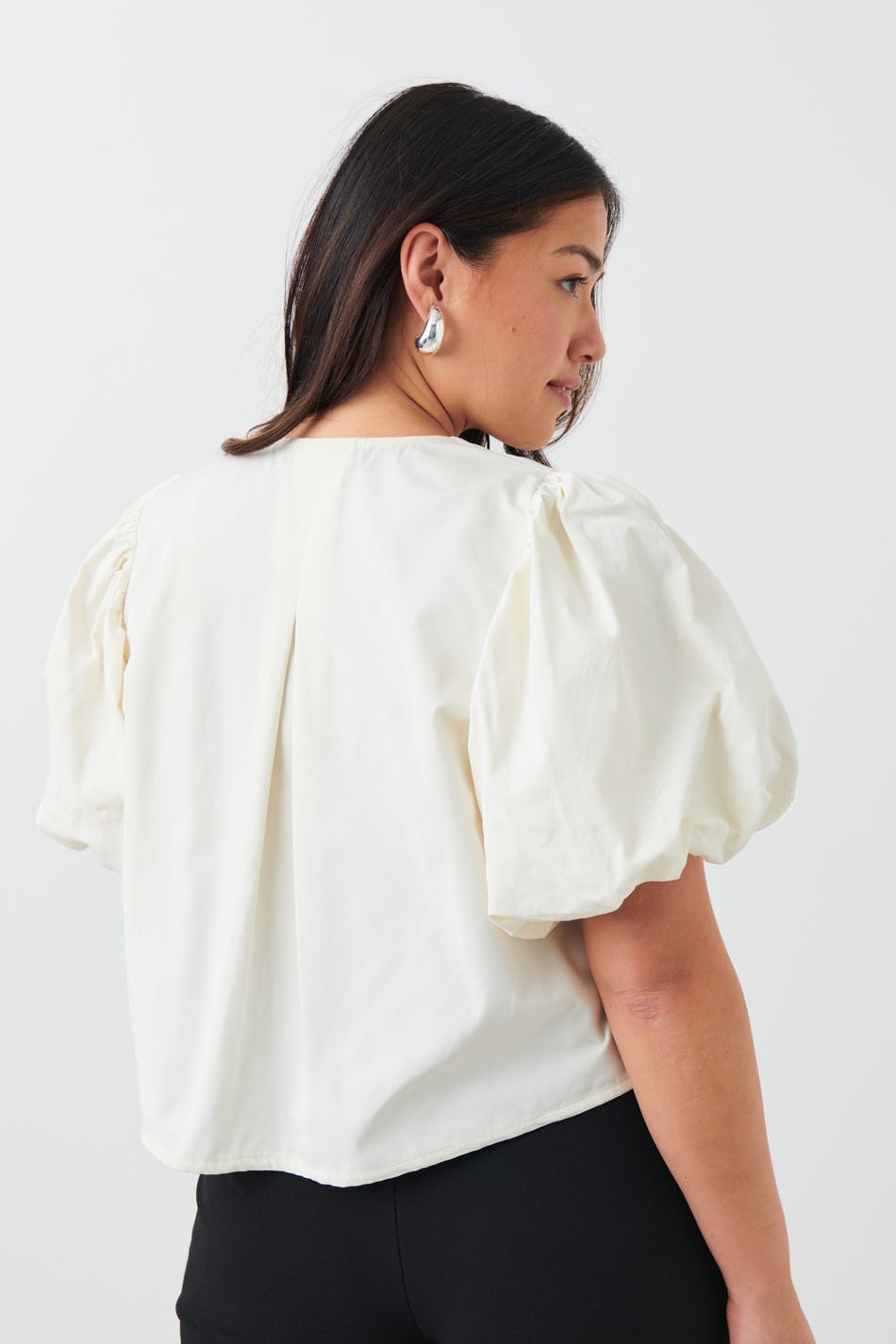 Puff sleeve blouse - Noir
