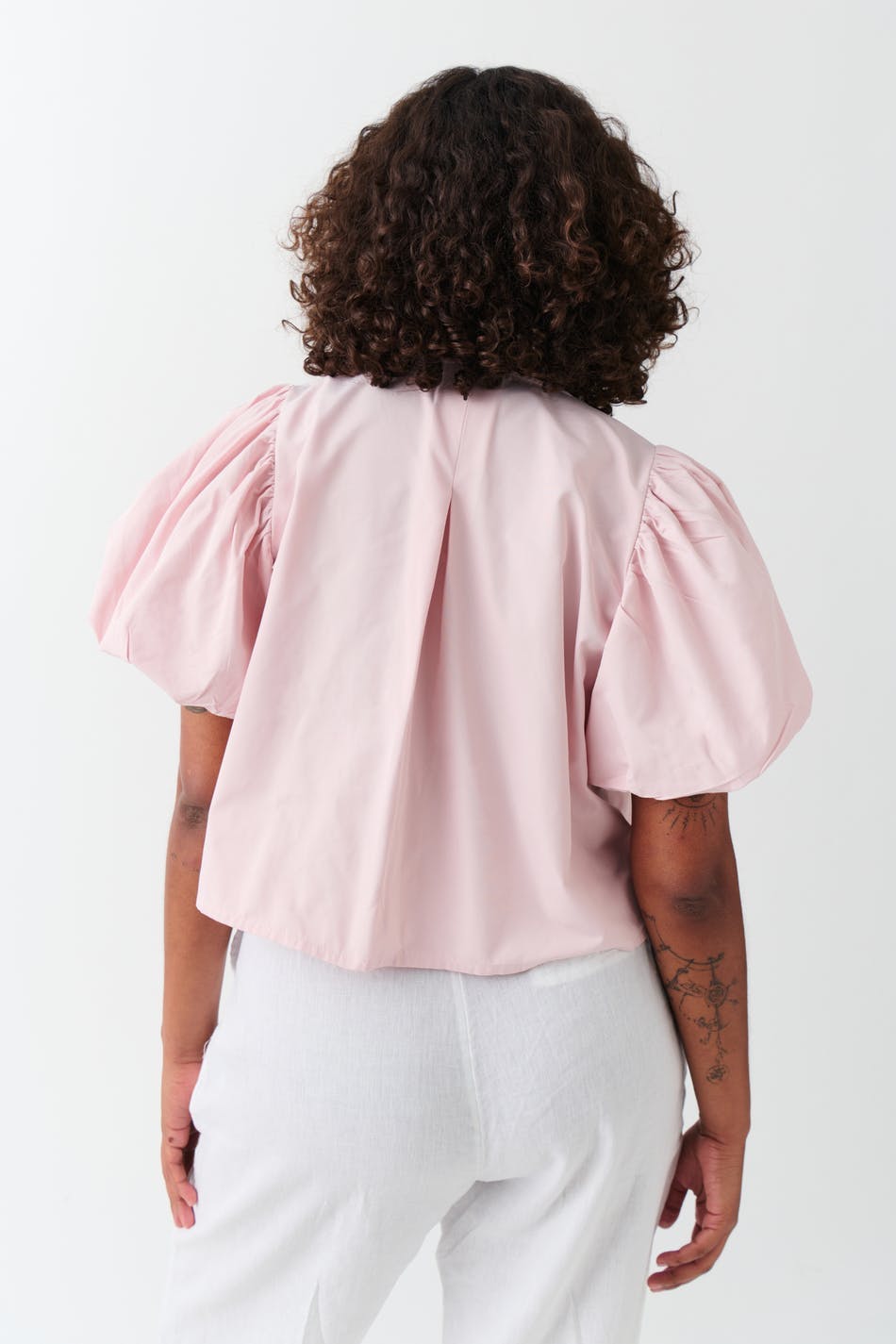 Puff sleeve blouse - Egret