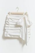 Big bow mini skirt - Blanc cassé