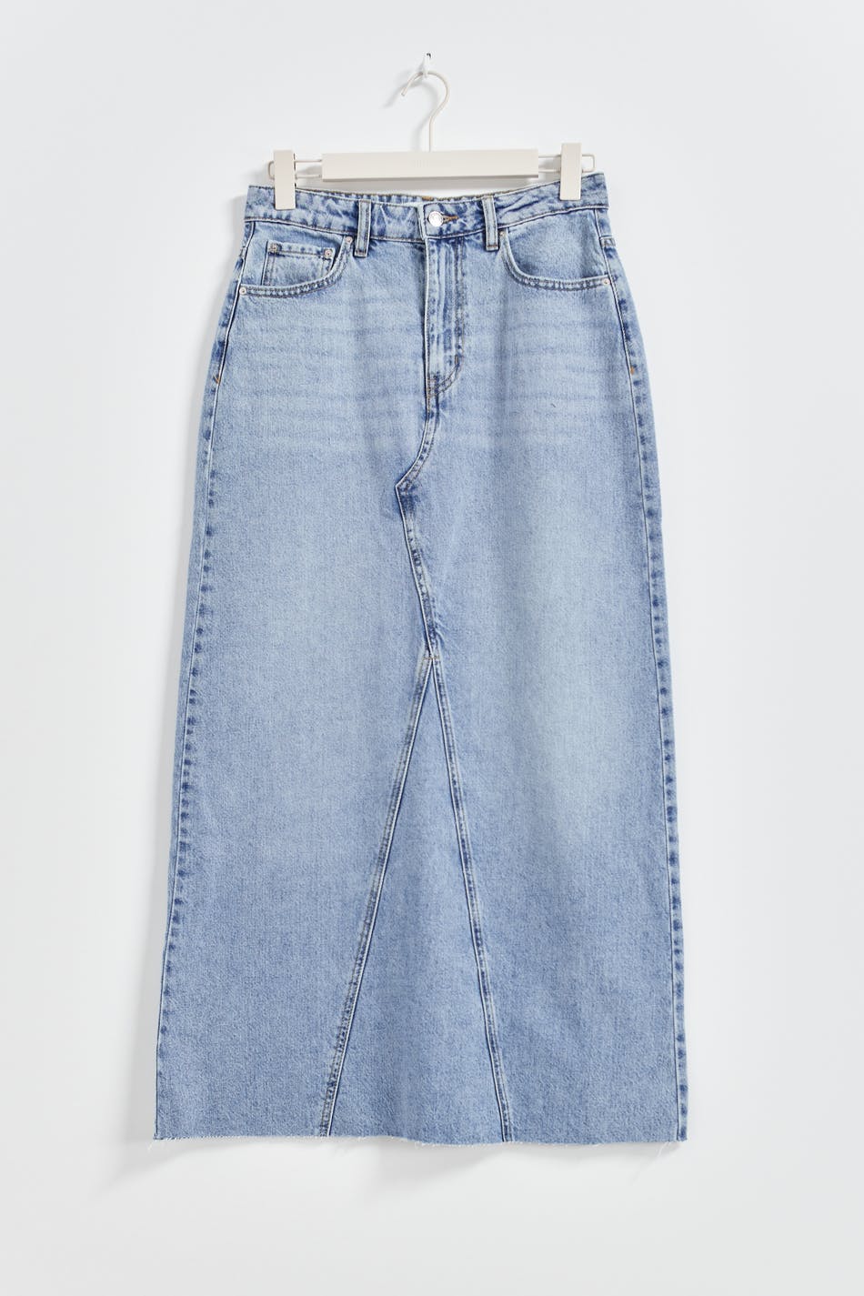 Vintage long denim skirt - Bleu clair