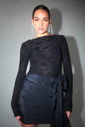 boatneck top - Noir
