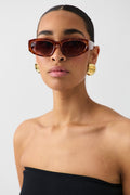 Sporty cateye sunglasses