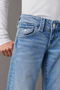 chunky flare tall jeans - Gris clair