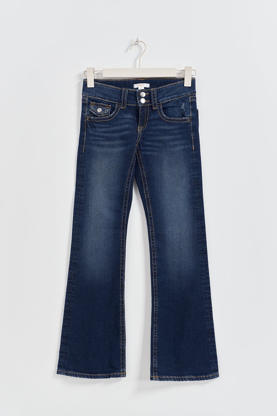 chunky flare tall jeans - Gris clair