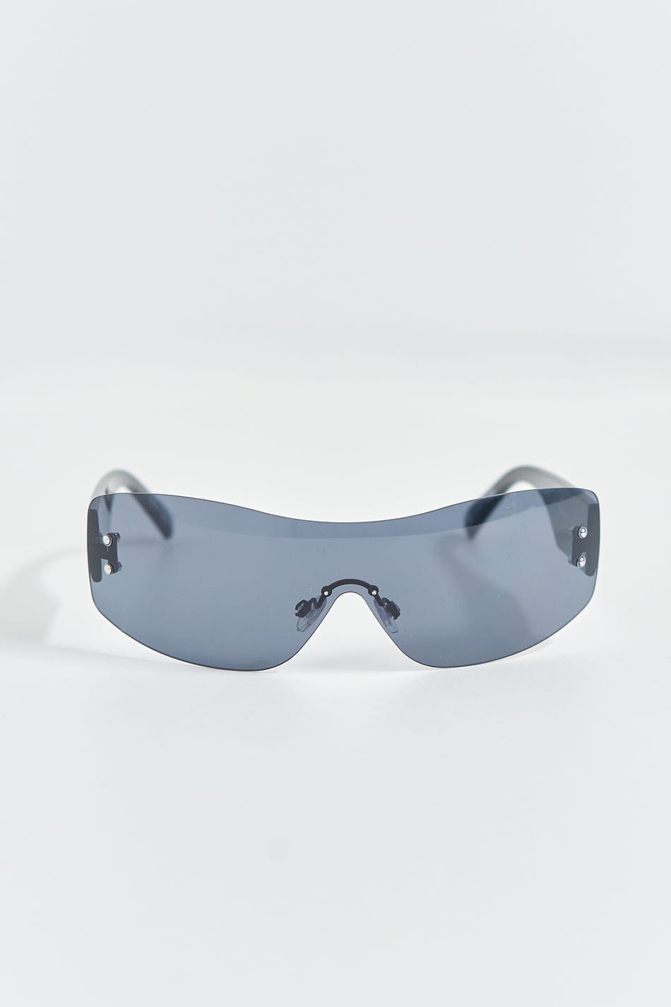 Rimless sunglasses - Gold/brown