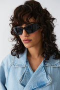 Fashion sporty sunglasses - Silver/mirror