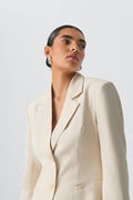 Shaped blazer - Beige