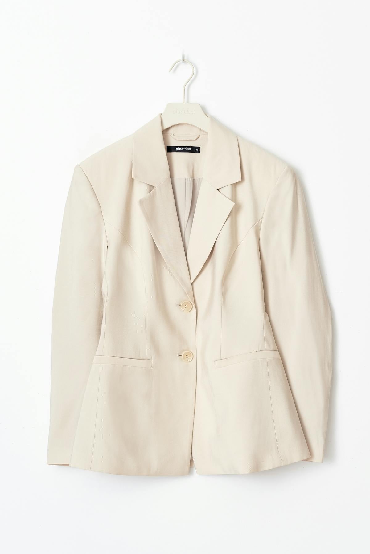Shaped blazer - Beige