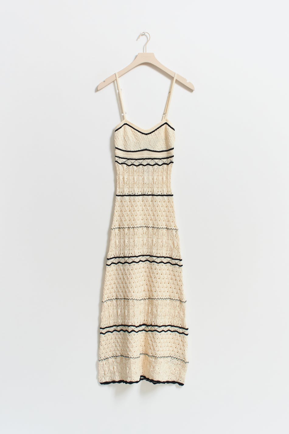 Knitted contrast - Cream/black