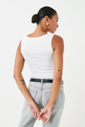 Basic clean tank - Blanc