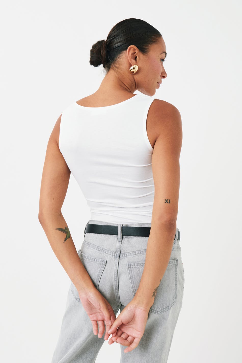 Basic clean tank - Blanc