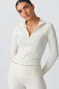 Soft touch zip jacket - Stone