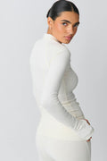 Soft touch zip jacket - Stone