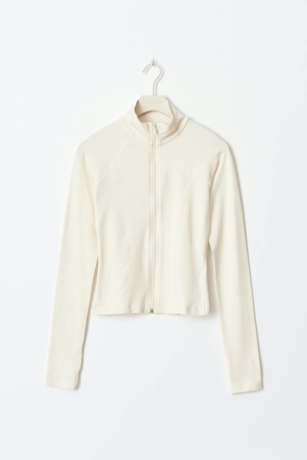 Soft touch zip jacket - Stone
