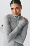 Soft touch zip jacket - Tofu