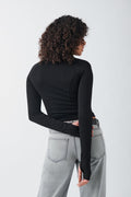 Soft touch zip jacket - Noir