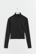 Soft touch zip jacket - Noir