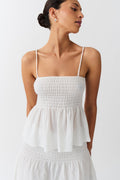 Smock singlet - Lemon ditsy