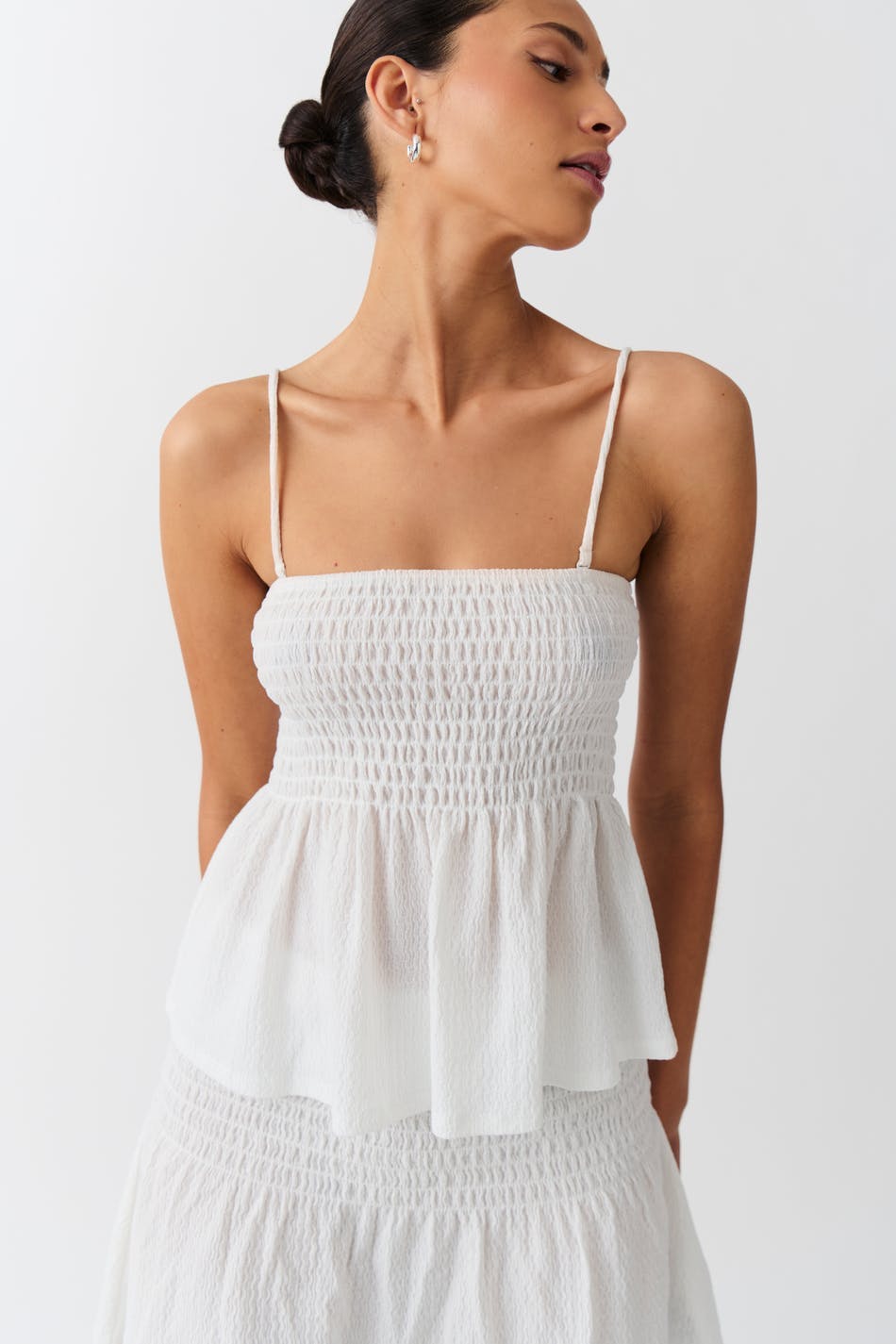 Smock singlet - Lemon ditsy