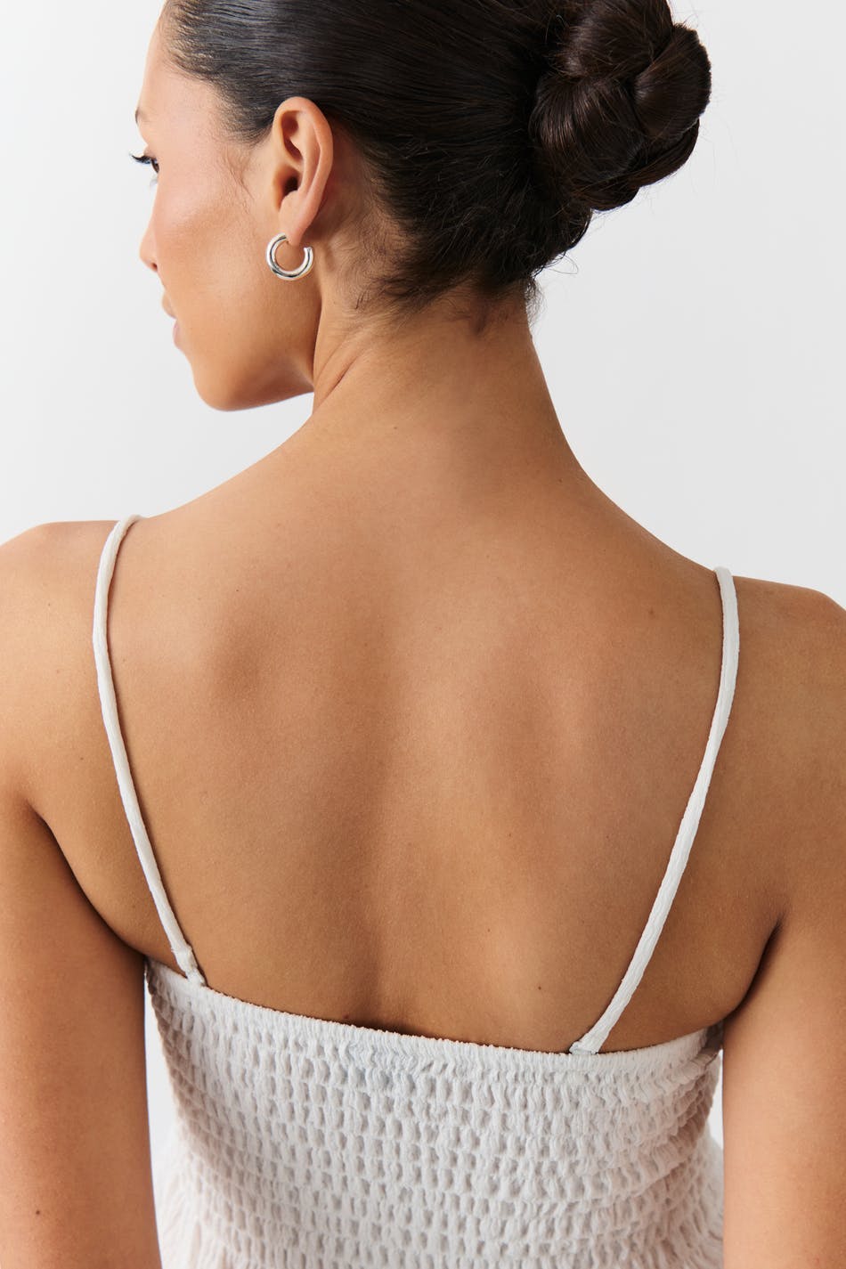 Smock singlet - Lemon ditsy