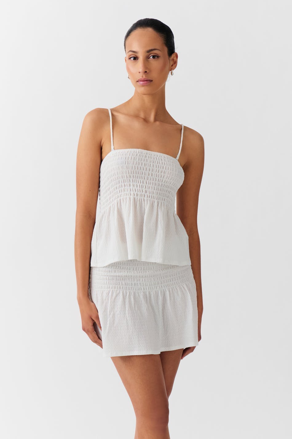 Smock singlet - Lemon ditsy