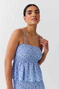 Smock singlet - Porcelain ditsy
