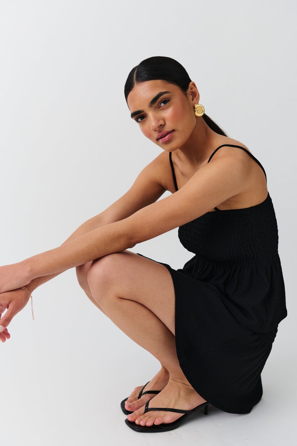 Smock singlet - Porcelain ditsy