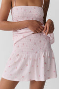 Short smock skirt - Lemon ditsy