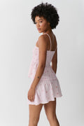 Short smock skirt - Lemon ditsy
