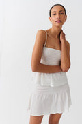 Short smock skirt - Porcelain ditsy