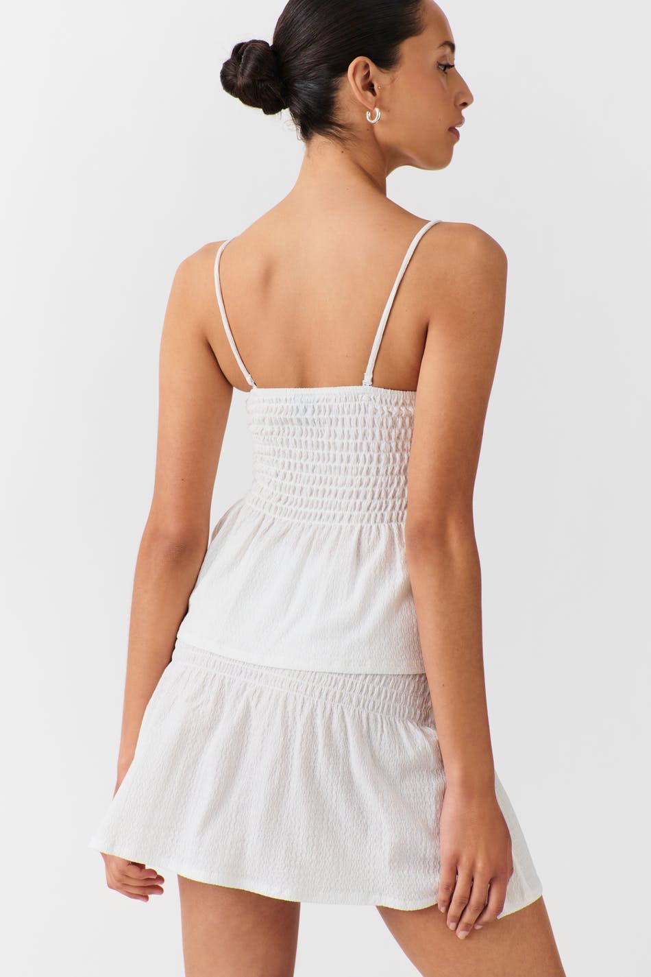Short smock skirt - Porcelain ditsy