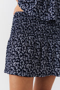 Short smock skirt - Flower aop
