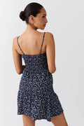 Short smock skirt - Navy/ditsysmall