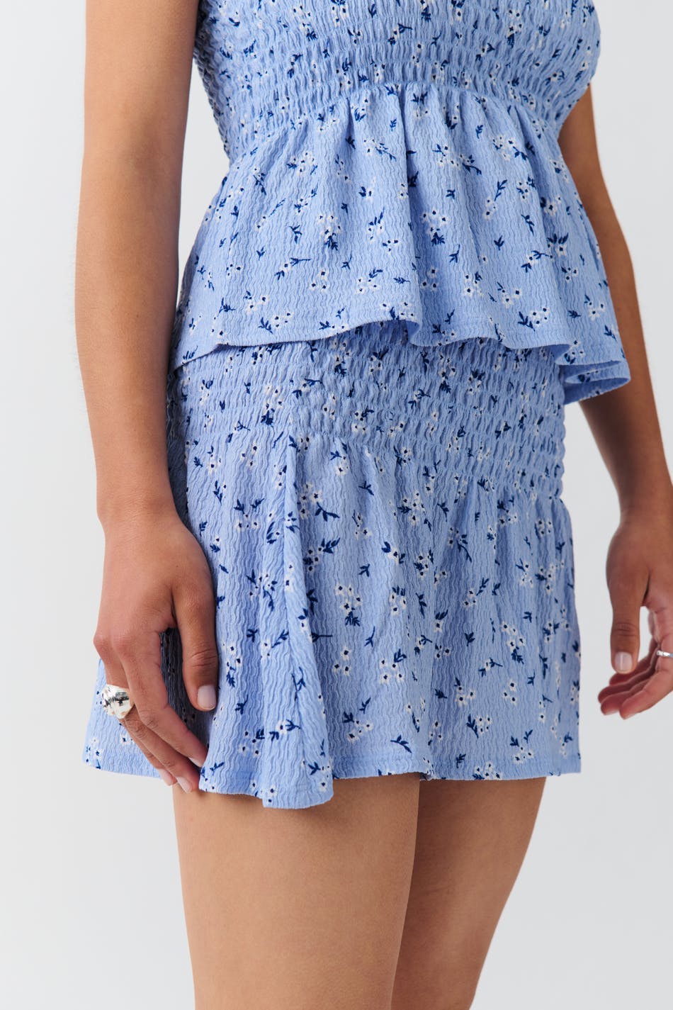 Short smock skirt - Lemon ditsy