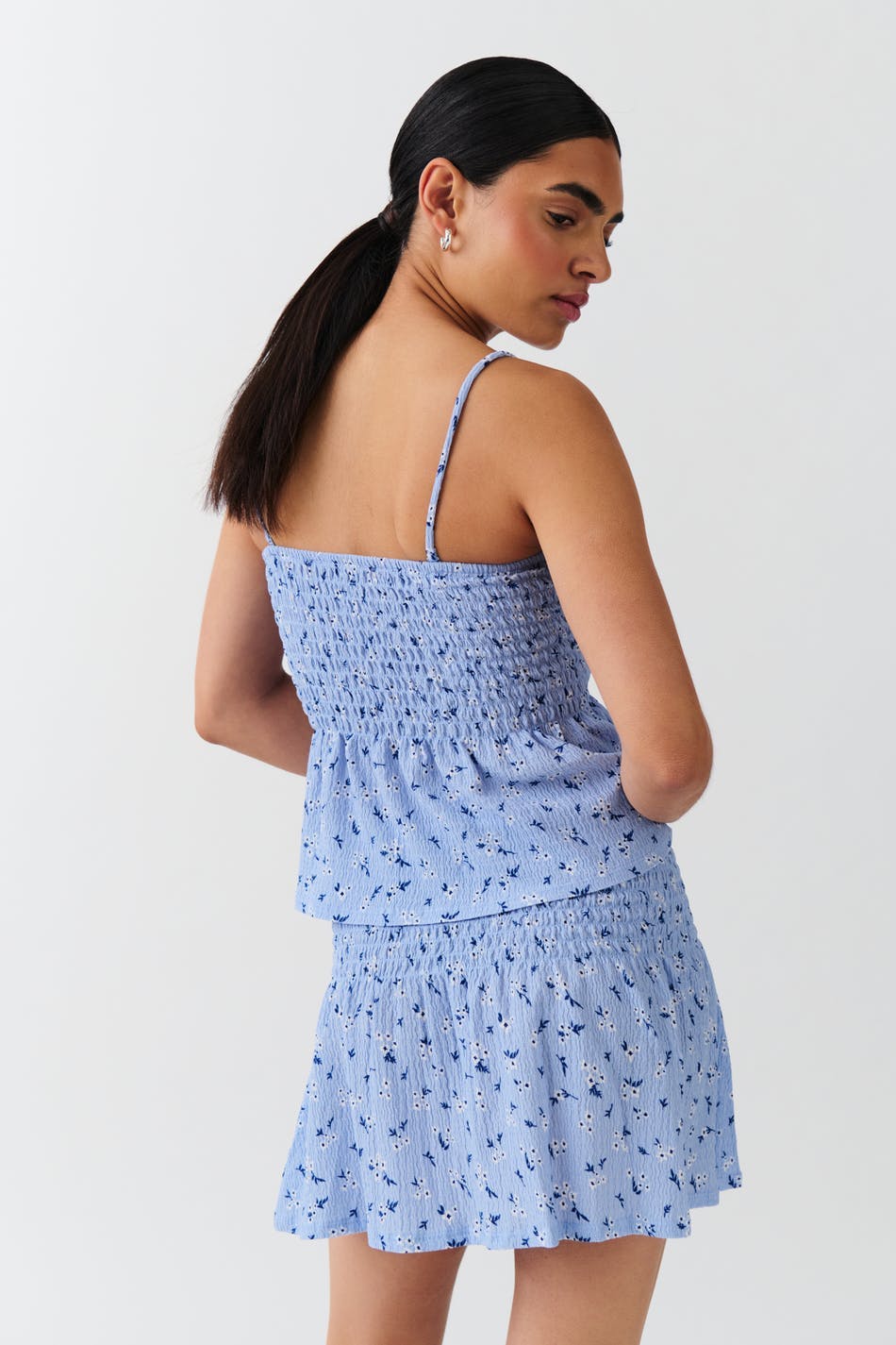Short smock skirt - Lemon ditsy