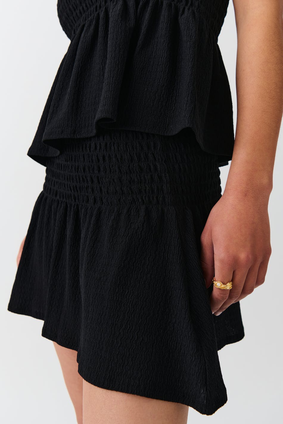 Short smock skirt - Porcelain ditsy