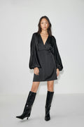 Satin mini dress - Blanc cassé