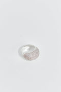 Pave silver ring - Argent