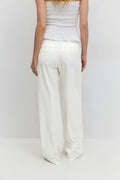 Wide leg suit trousers - Black/stripe