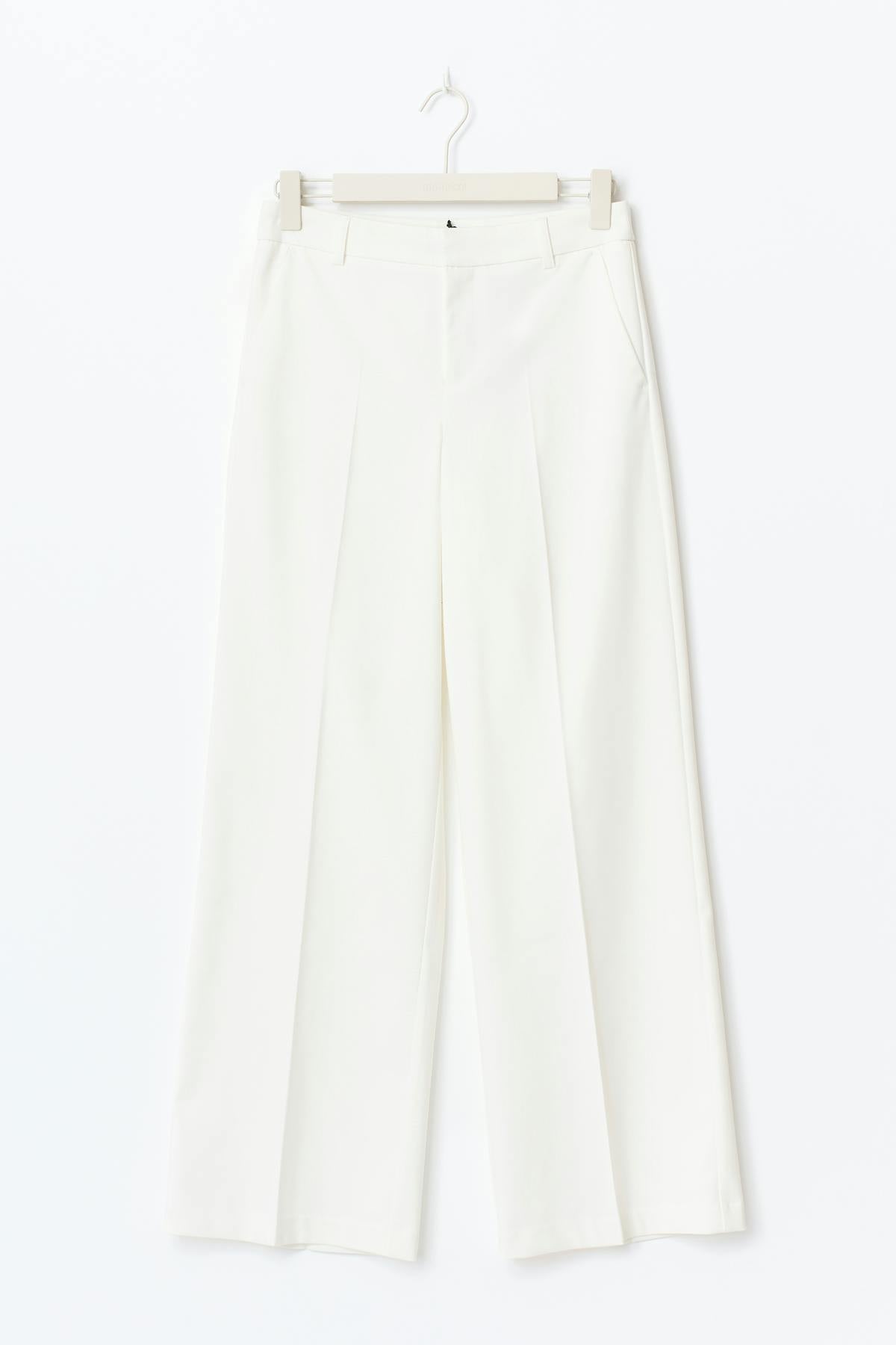 Wide leg suit trousers - Black/stripe