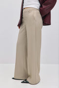 Wide leg suit trousers - Black/stripe